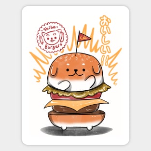 Shiba Burgers Sticker